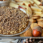 Offset frontal view of partial charcuterie platter.